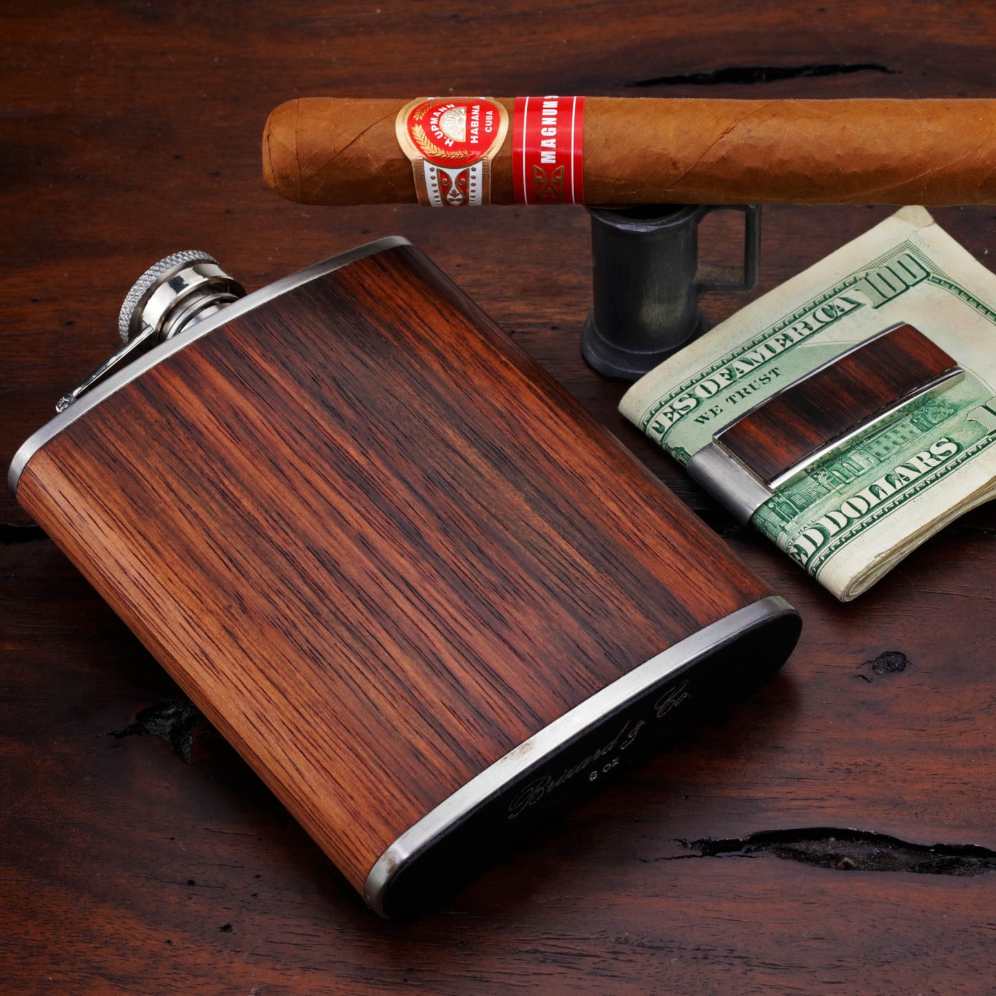 The Flask - Macassar Ebony