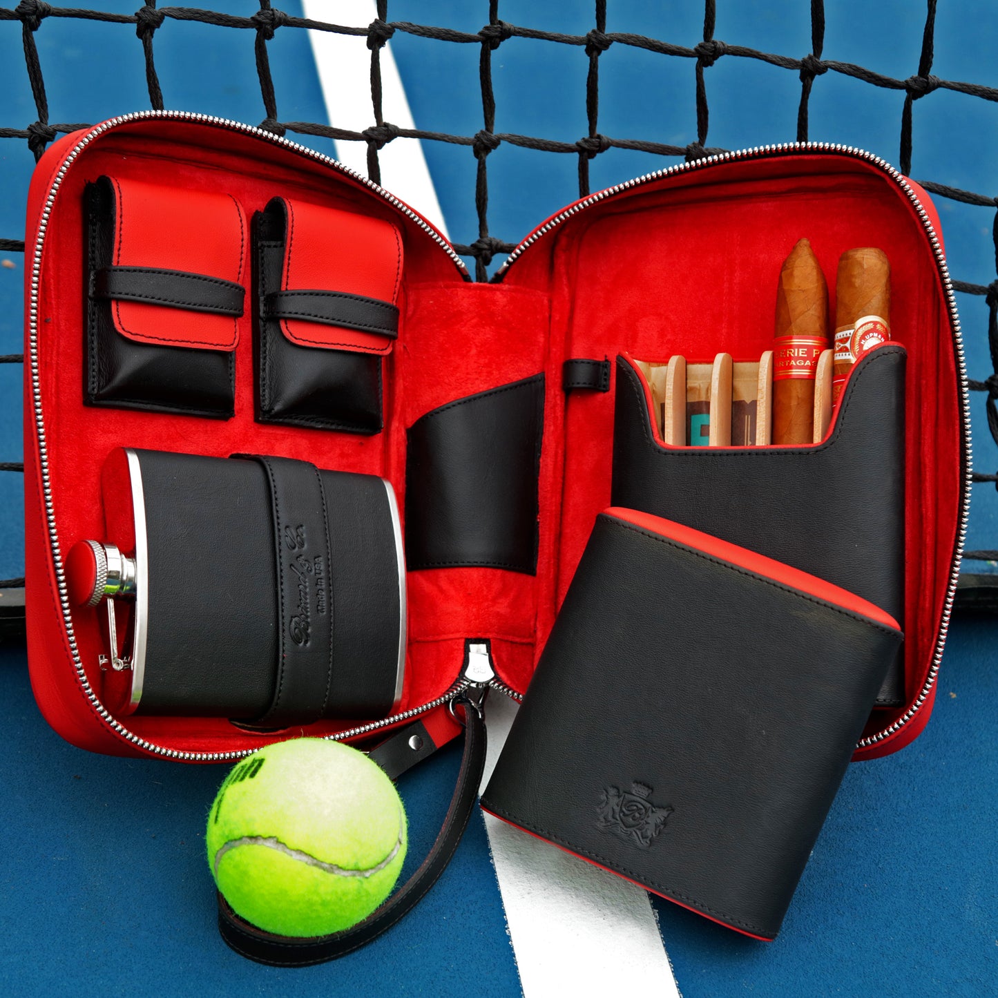 Havana Traveler - Red and Black Leather