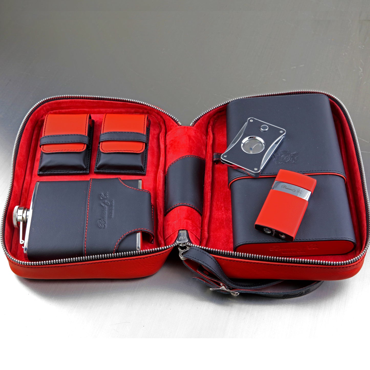 Havana Traveler - Red and Black Leather
