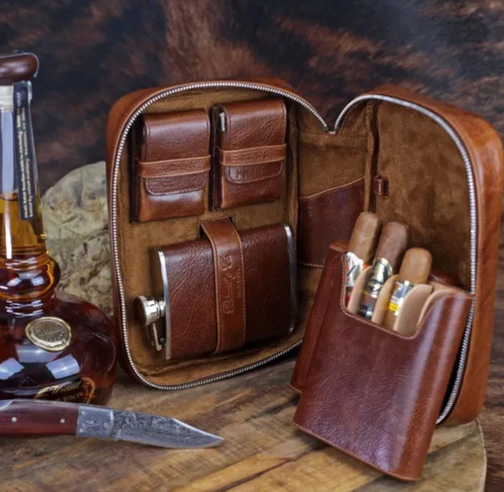 Havana Traveler - Antique Saddle Leather – Brizard & Co.