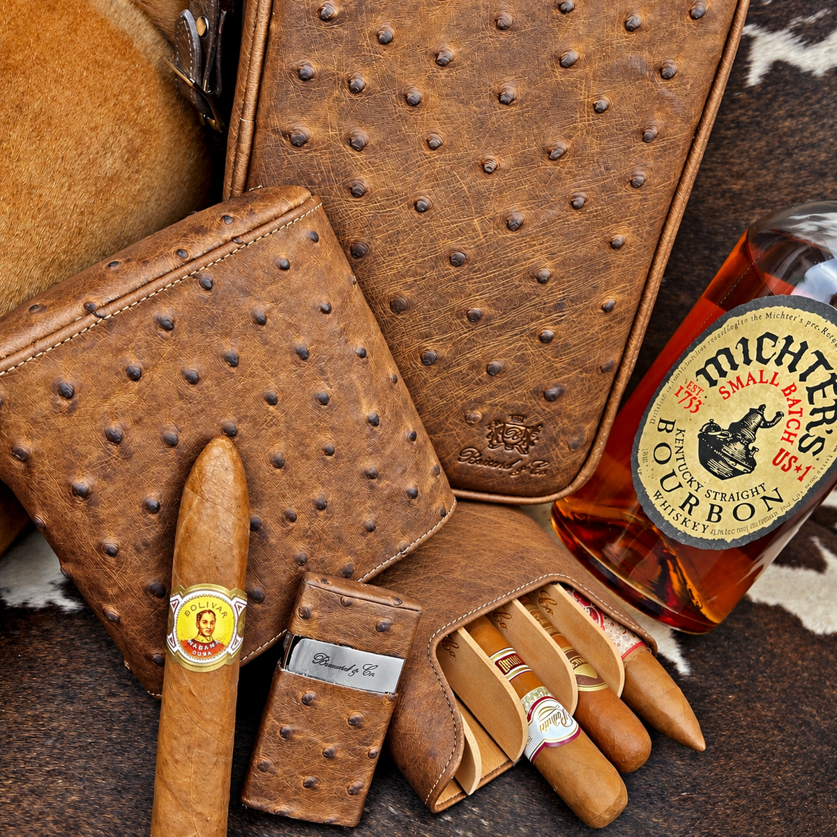 Havana Traveler - Ostrich Antique Saddle