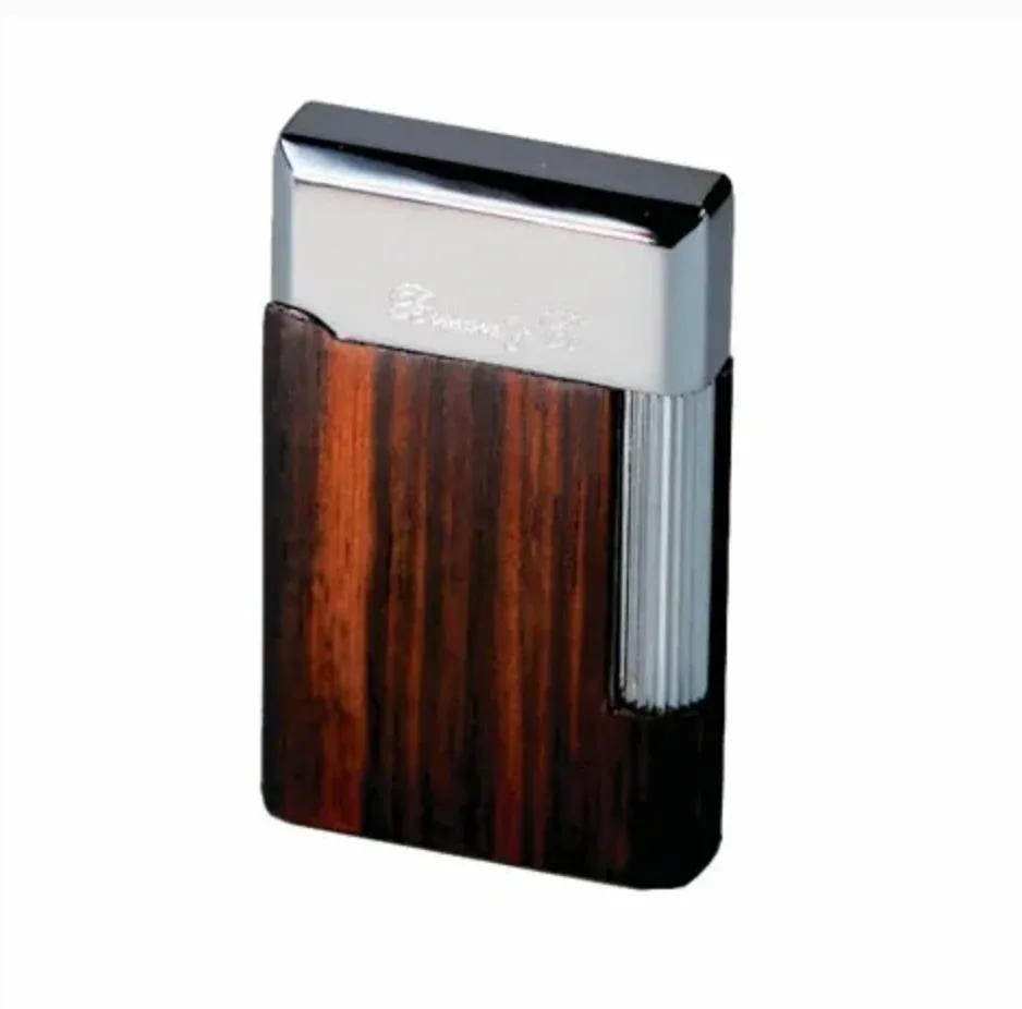 The "Eternel" Double Soft Flame Lighter - Macassar Ebony