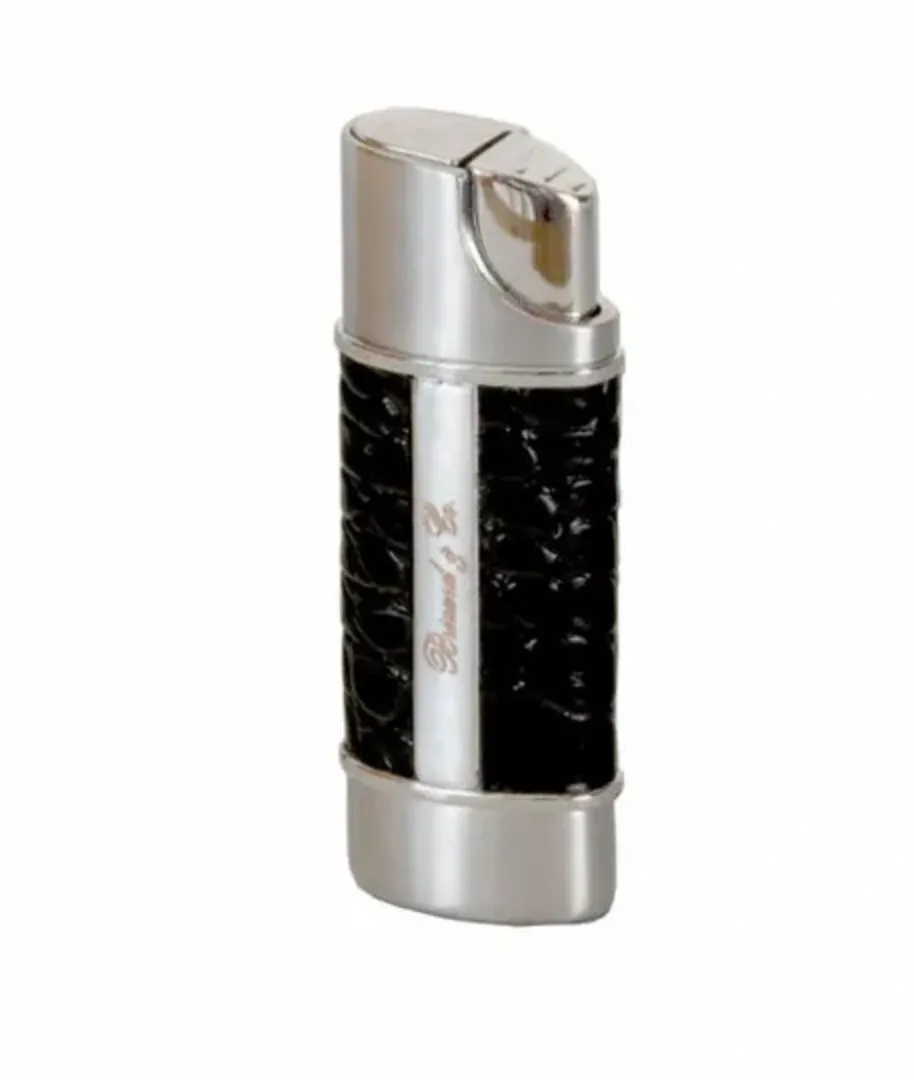 The "Nano" Lighter - Croco Pattern Black