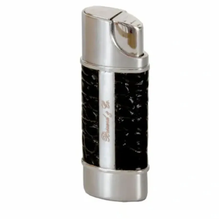 The "Nano" Lighter - Croco Pattern Black