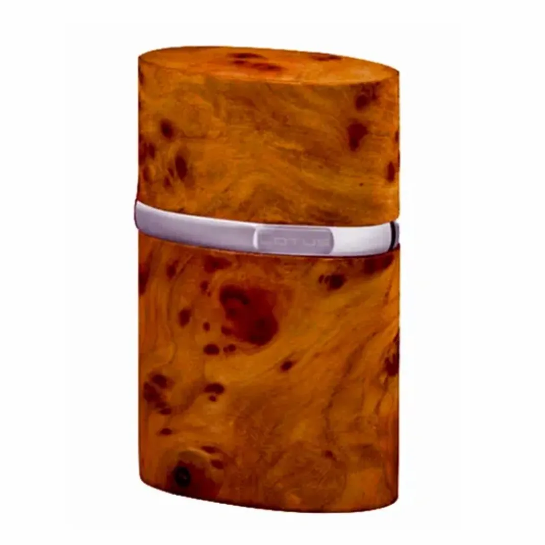 The "Triple Jet" Table Lighter - Carpathian Burl