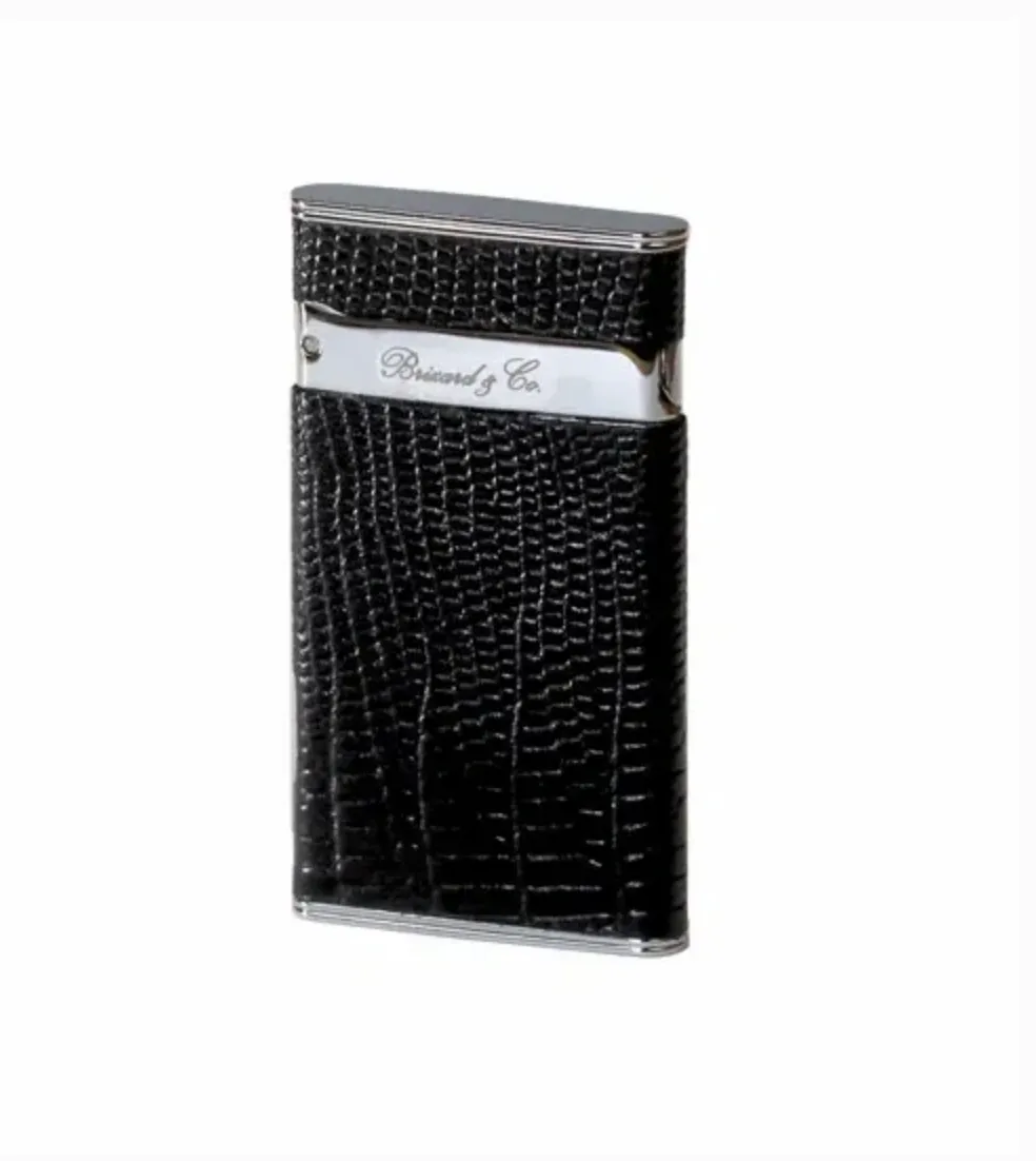 The "Sottile" Lighter - Lizard Pattern Black