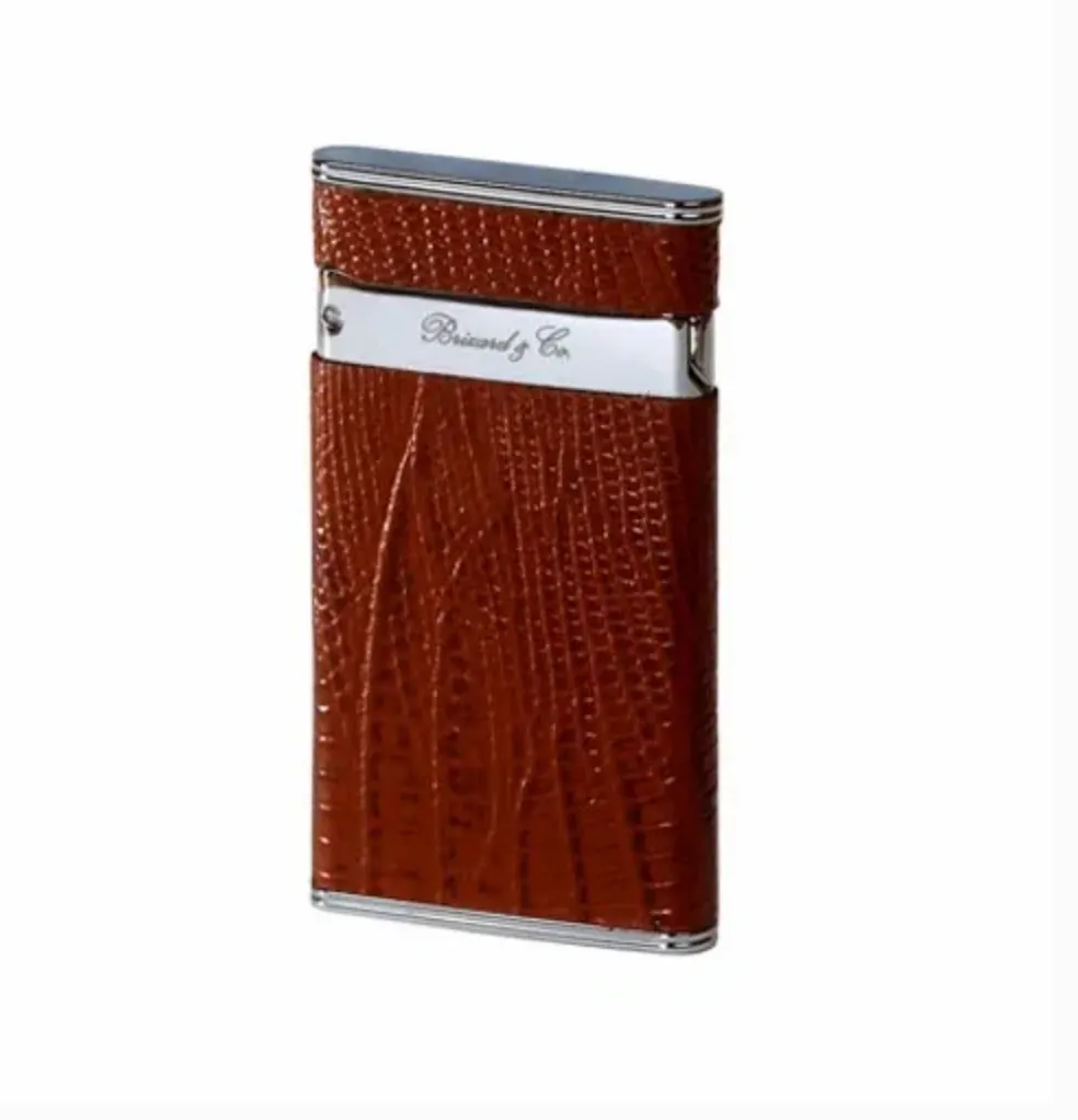The "Sottile" Lighter - Lizard Pattern Havana