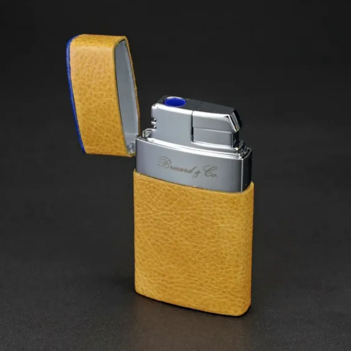 Venezia Lighter - Camel Color and Blue Leather