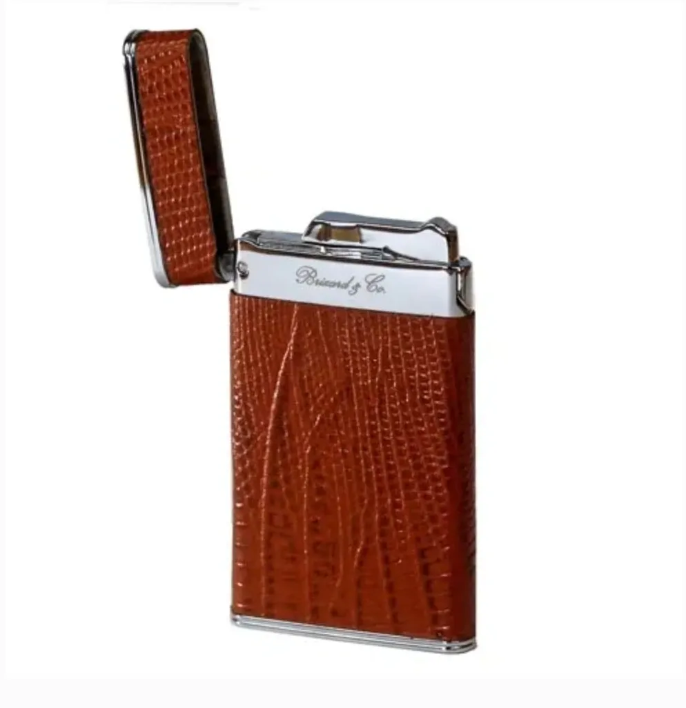 The "Sottile" Lighter - Lizard Pattern Havana
