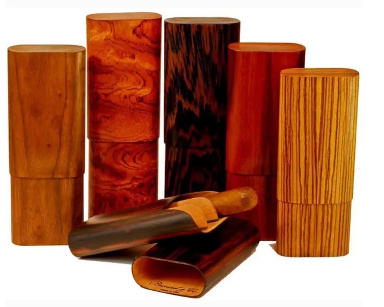 The "Show Band" 3 Cigar Case - Zebrawood