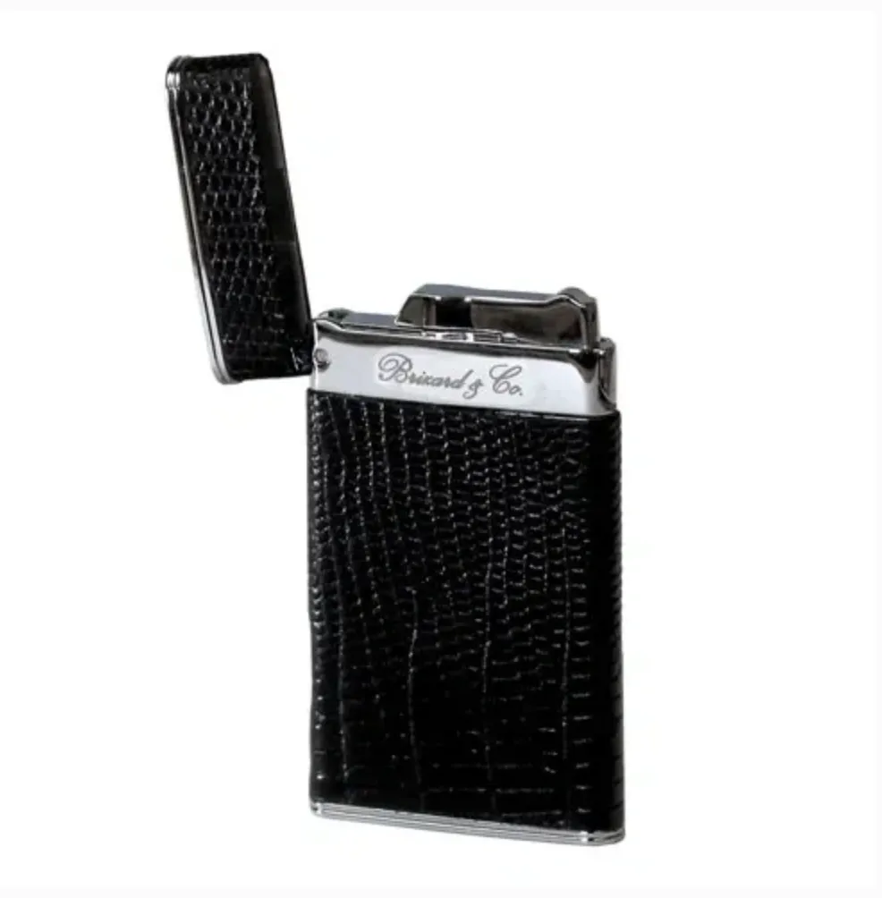 The "Sottile" Lighter - Lizard Pattern Black