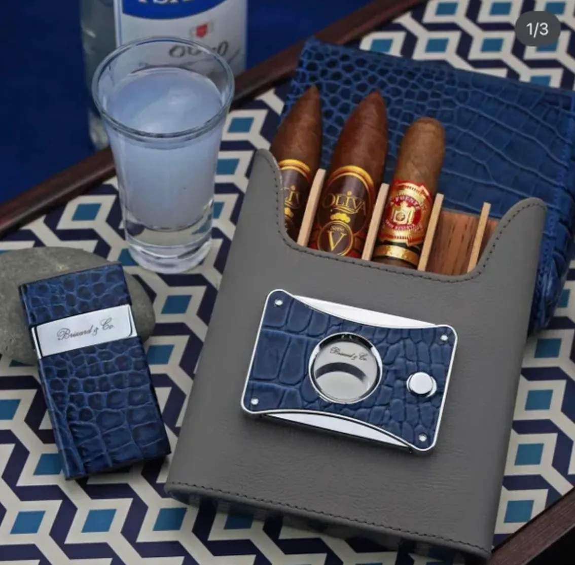 The "Elite Series 2" Cutter - Indigo Croco Pattern