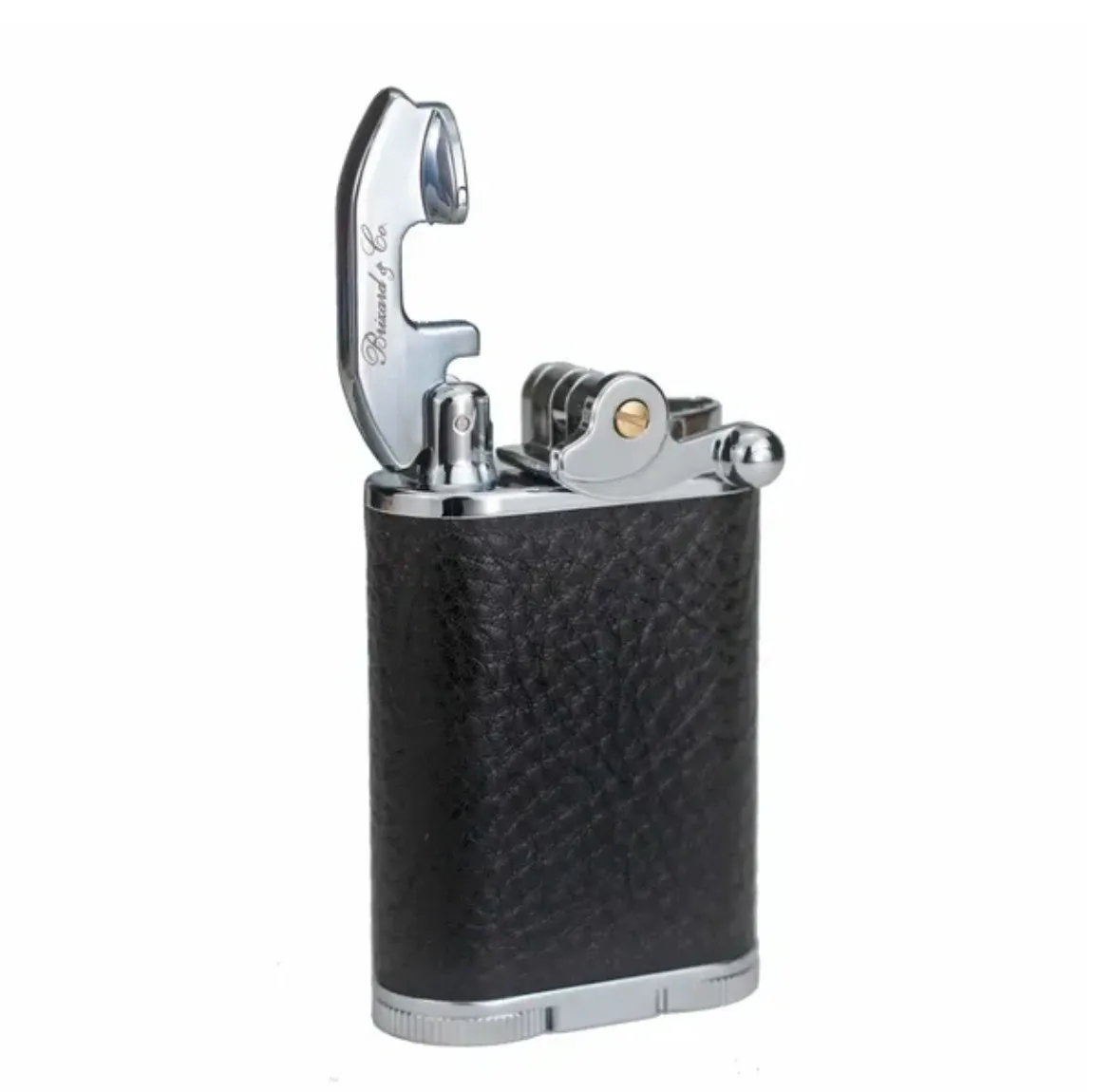 Gatsby Lighter - Black Leather