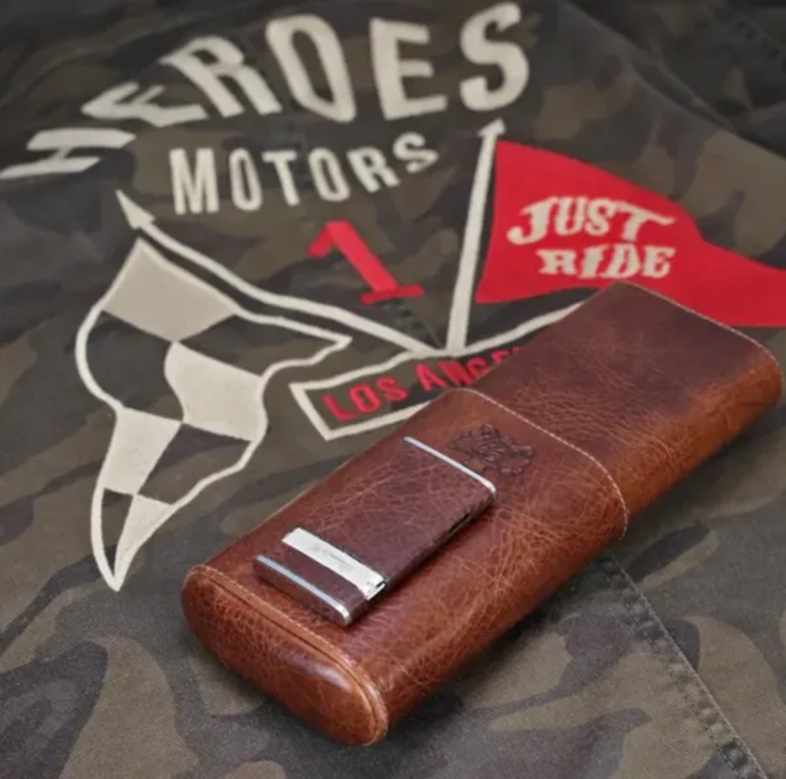 The "Sottile" Lighter - Antique Saddle Leather