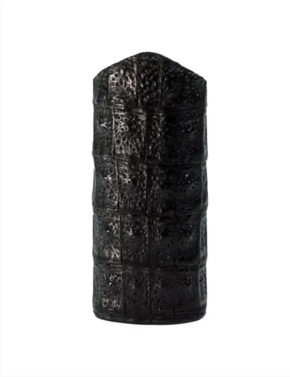The Luxury Eyewear Stand - Genuine Black Caiman Alligator