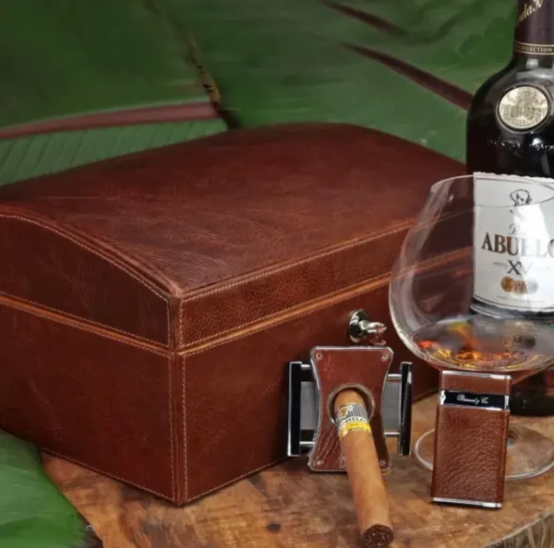 The "Sottile" Lighter - Antique Saddle Leather