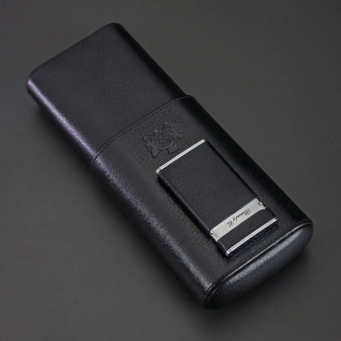 The "Sottile" Lighter - Black Leather
