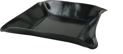 The "Valet" Leather Tray - Black Leather