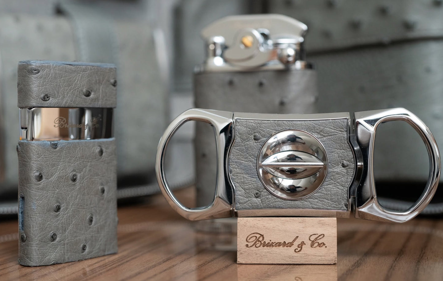 Venezia Lighter - Gray Ostrich