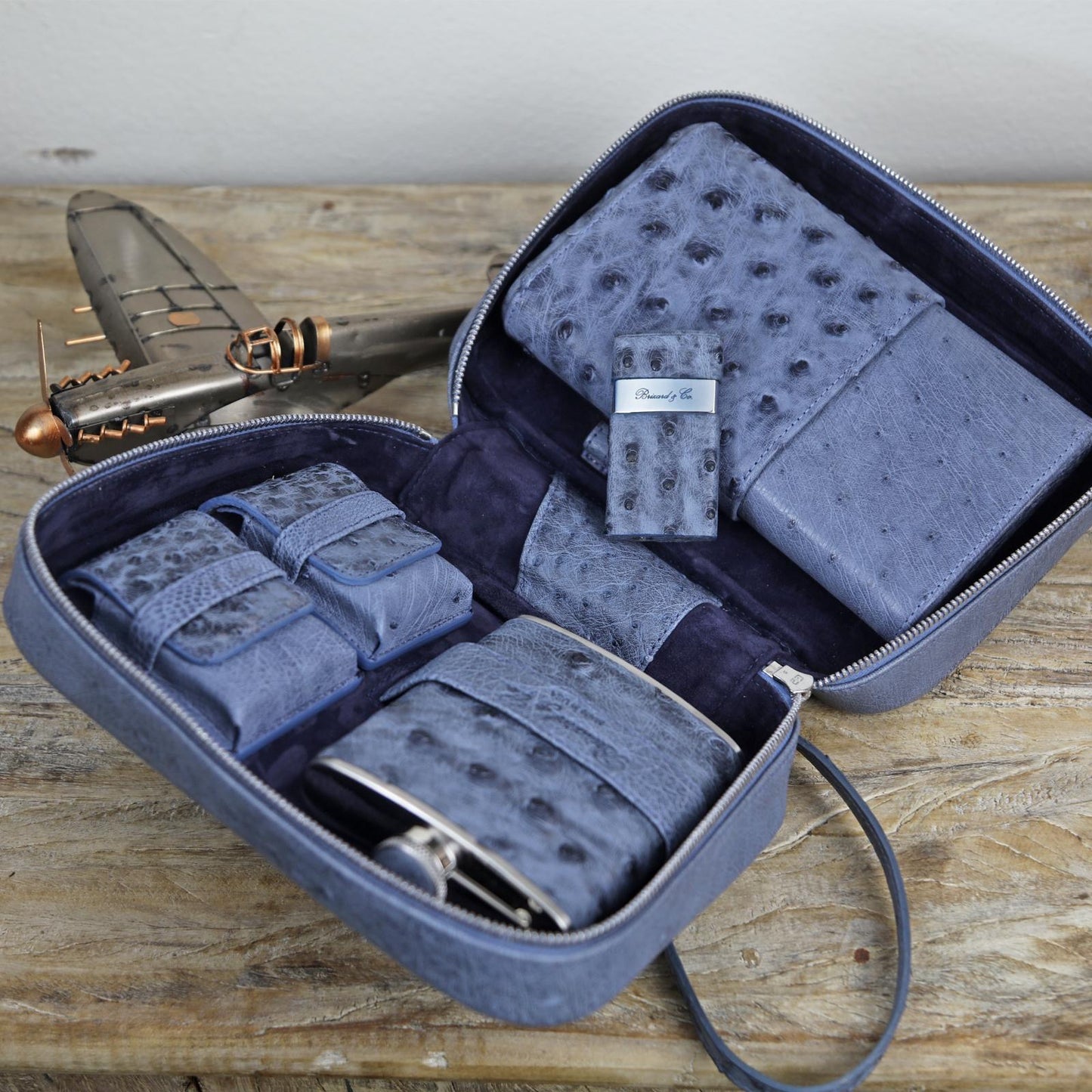 Havana Traveler - "American Blue Jeans" Ostrich