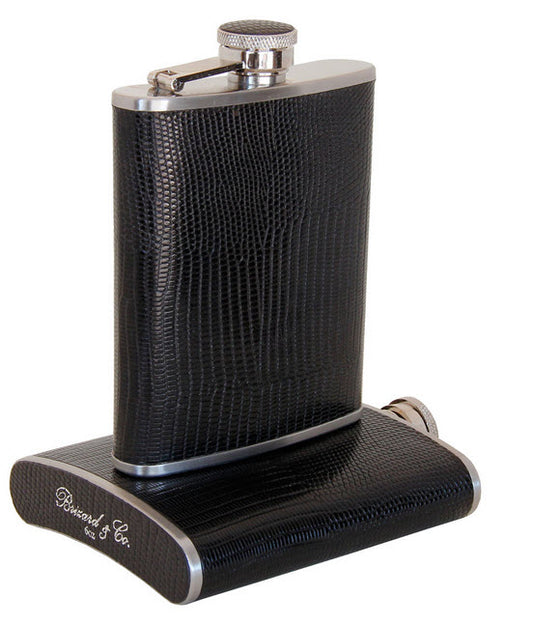 The Flask - Lizard Pattern Black