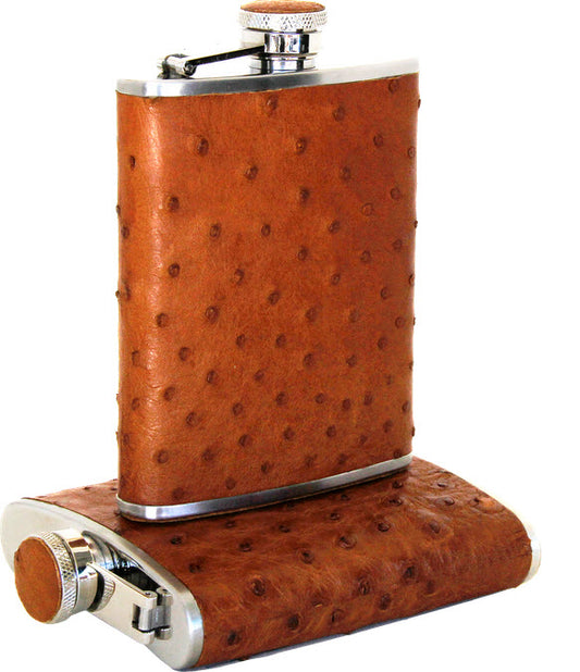 The Flask - Ostrich Tan