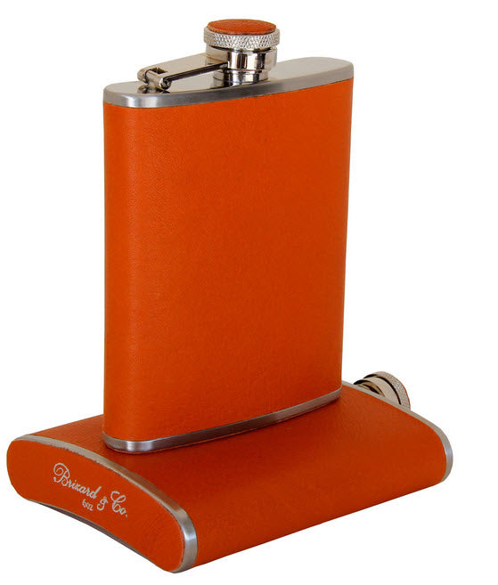 The Flask - Orange Leather