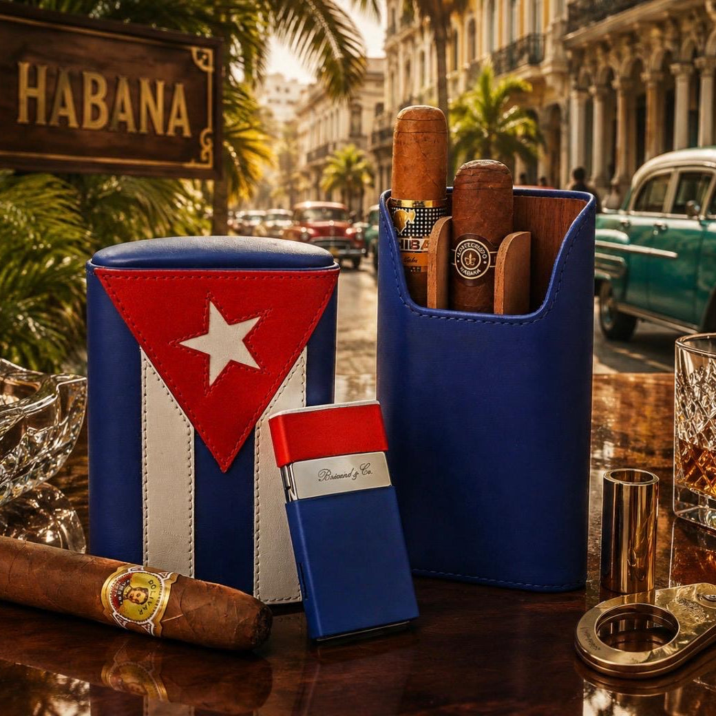 The "Show Band" 3 Cigar Case - Cuba Libre Collection