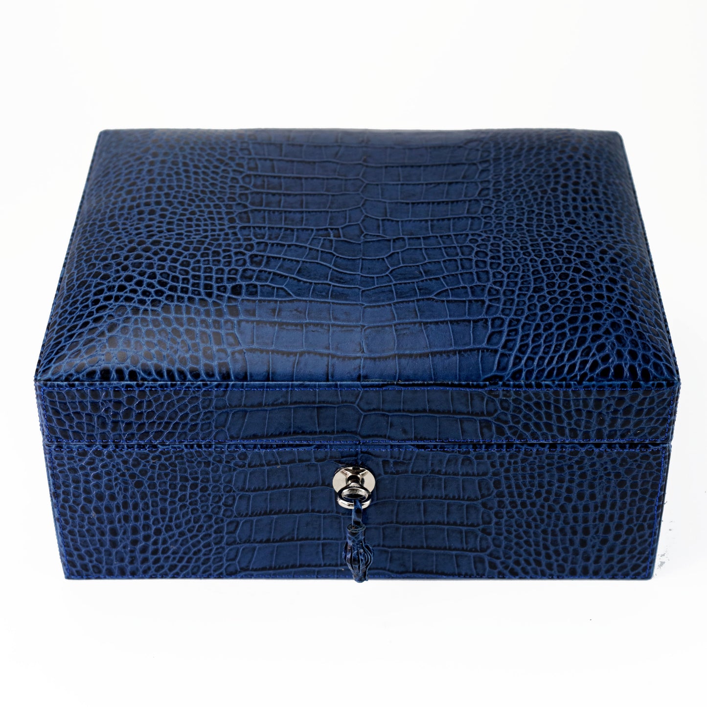 The "Airflow" Cigar Humidor - Indigo Croco Pattern (30/40 Count)