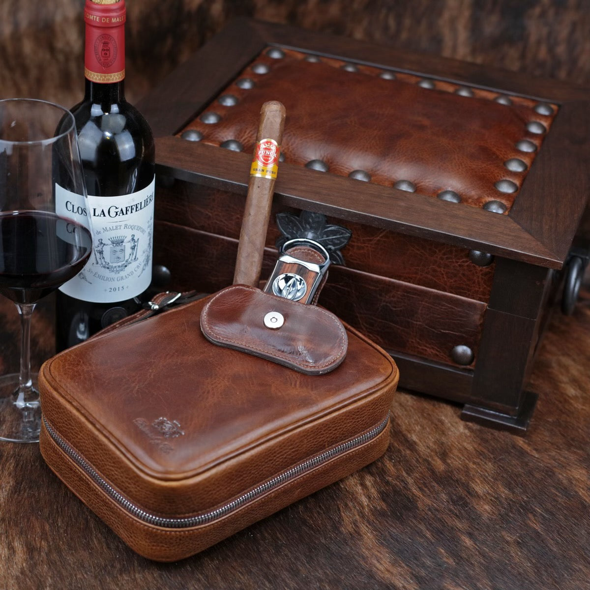 Havana Traveler (Valuables Pouch) - Antique Saddle Leather