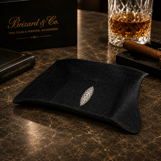 The "Valet" Leather Tray - Stingray
