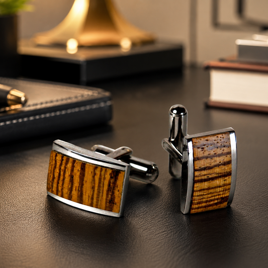 Cufflinks - Zebrawood