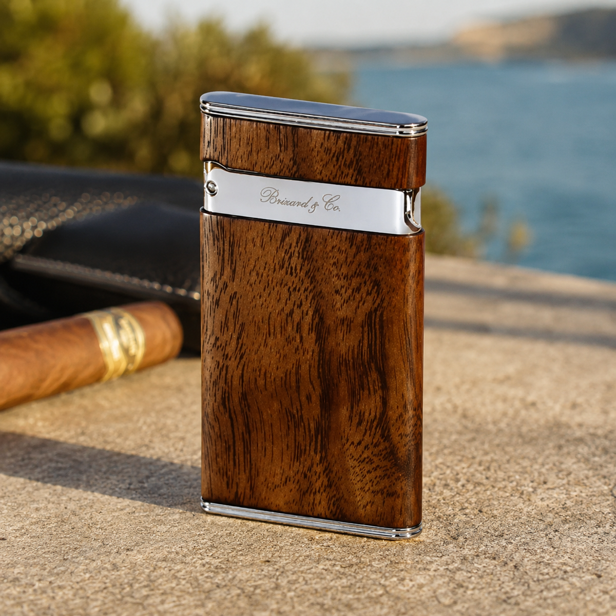 The "Sottile" Lighter - Curly Walnut