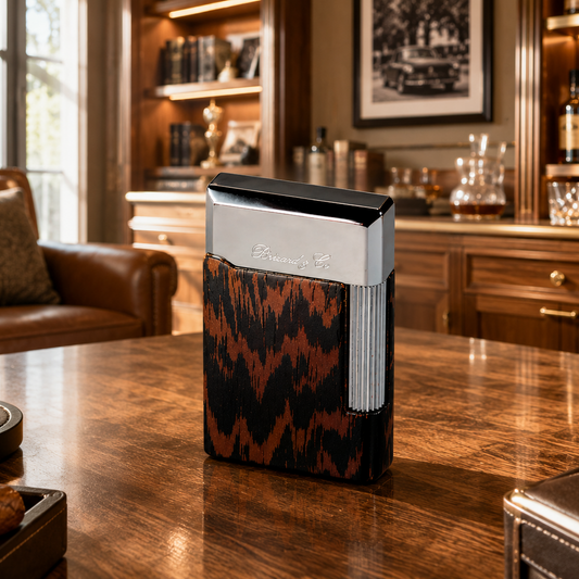 The "Eternel" Double Soft Flame Lighter - Wenge