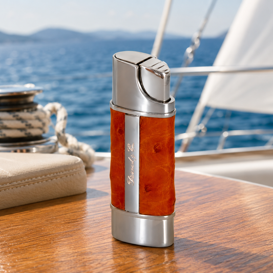 The "Nano" Lighter - Ostrich Tan