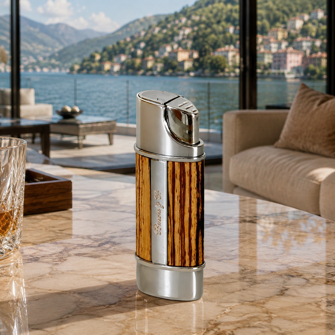 The "Nano" Lighter - Zebrawood