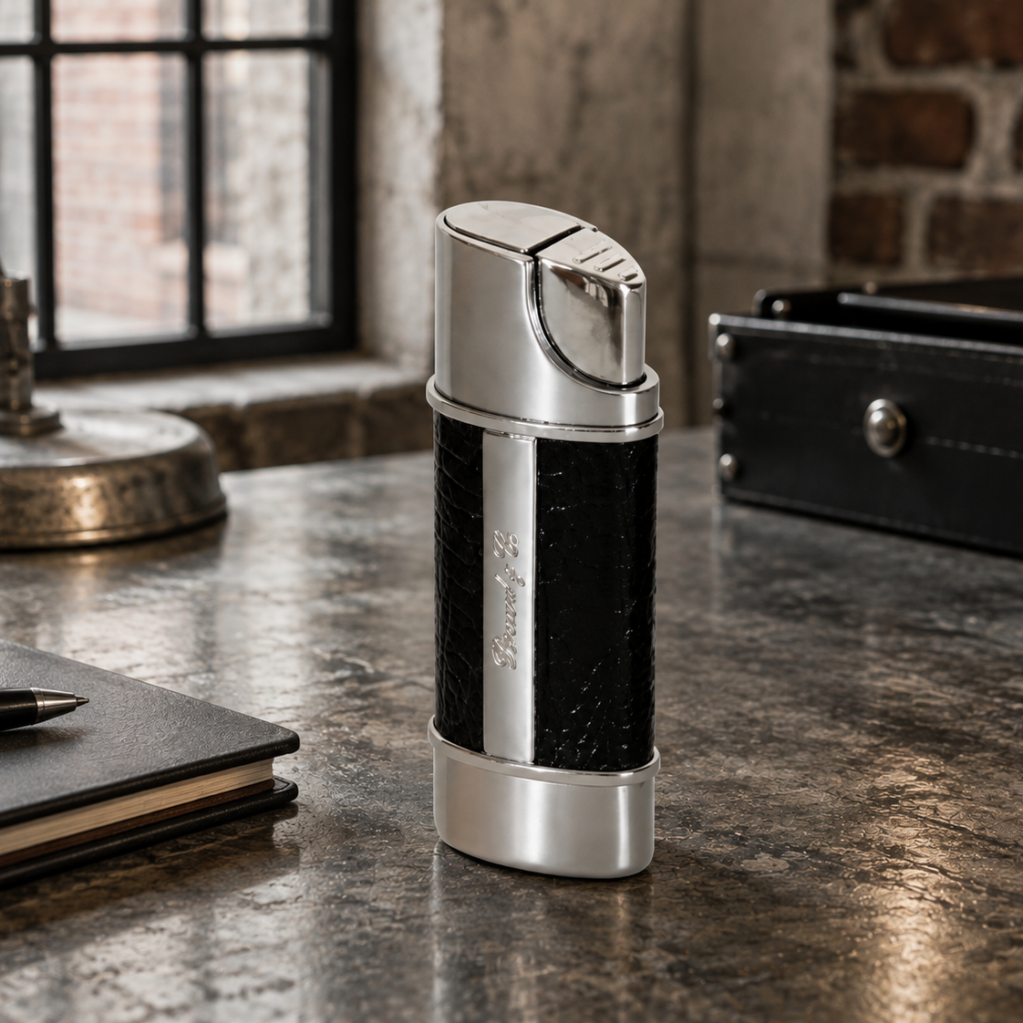 The "Nano" Lighter - Lizard Pattern Black