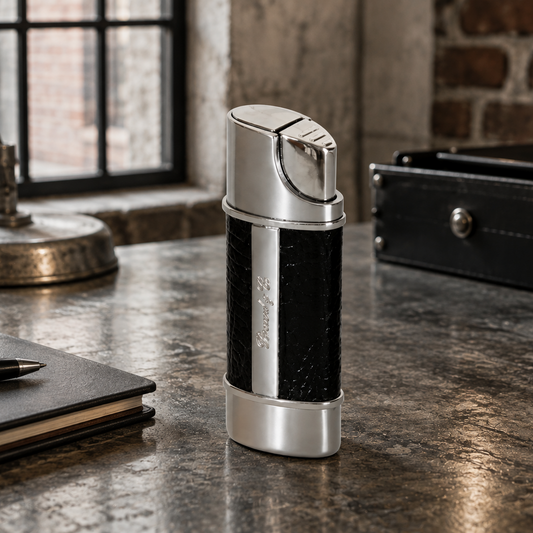 The "Nano" Lighter - Lizard Pattern Black
