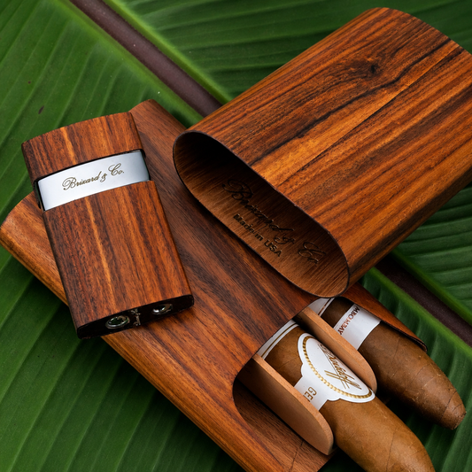 The "Show Band" 3 Cigar Case - Rosewood