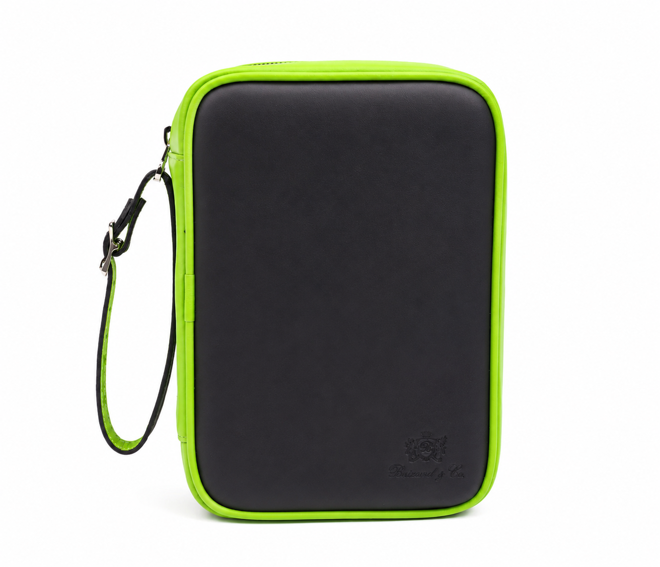 Havana Traveler - Black and Lime Green Leather