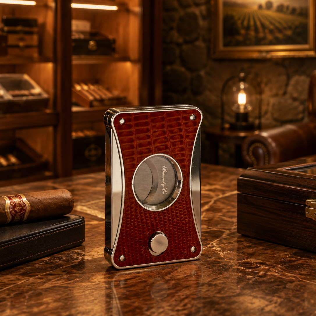 The "Elite Series 2" Cutter - Lizard Pattern Havana