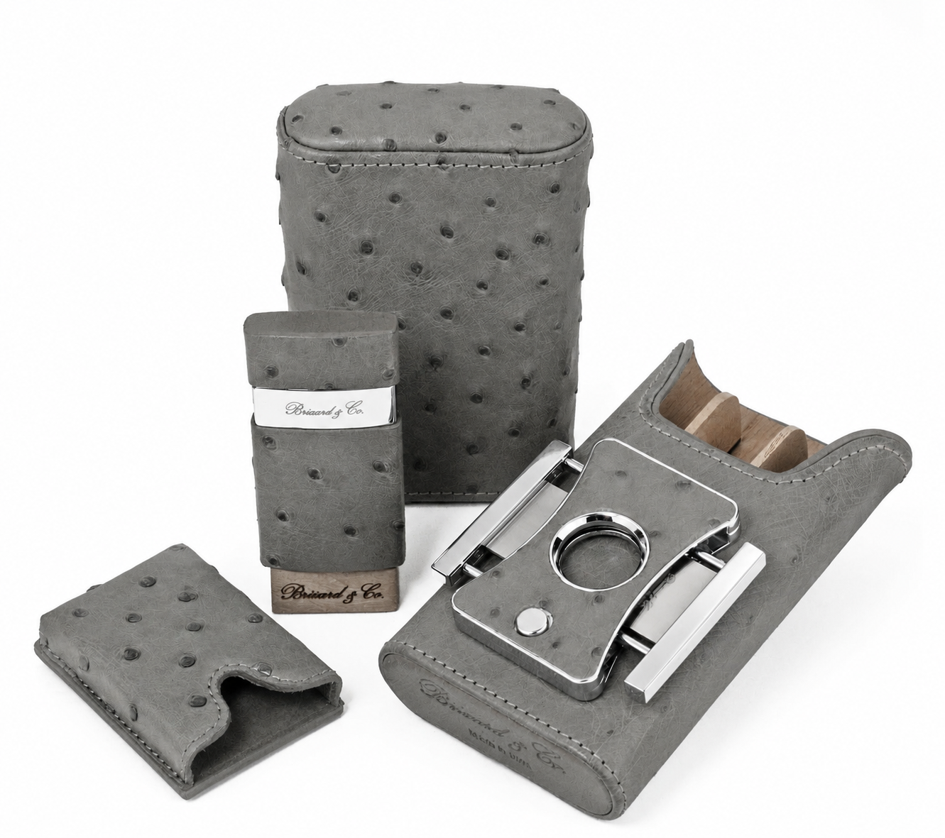 Venezia Lighter - Gray Ostrich