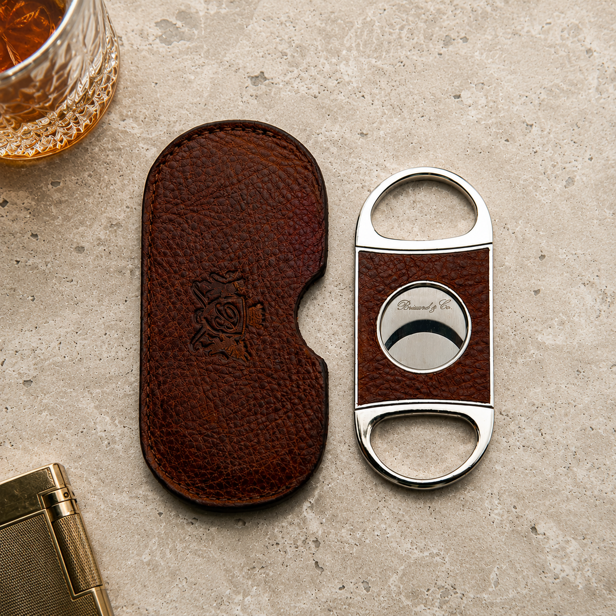 Double Guillotine Series 2 Cutter - Antique Saddle Leather
