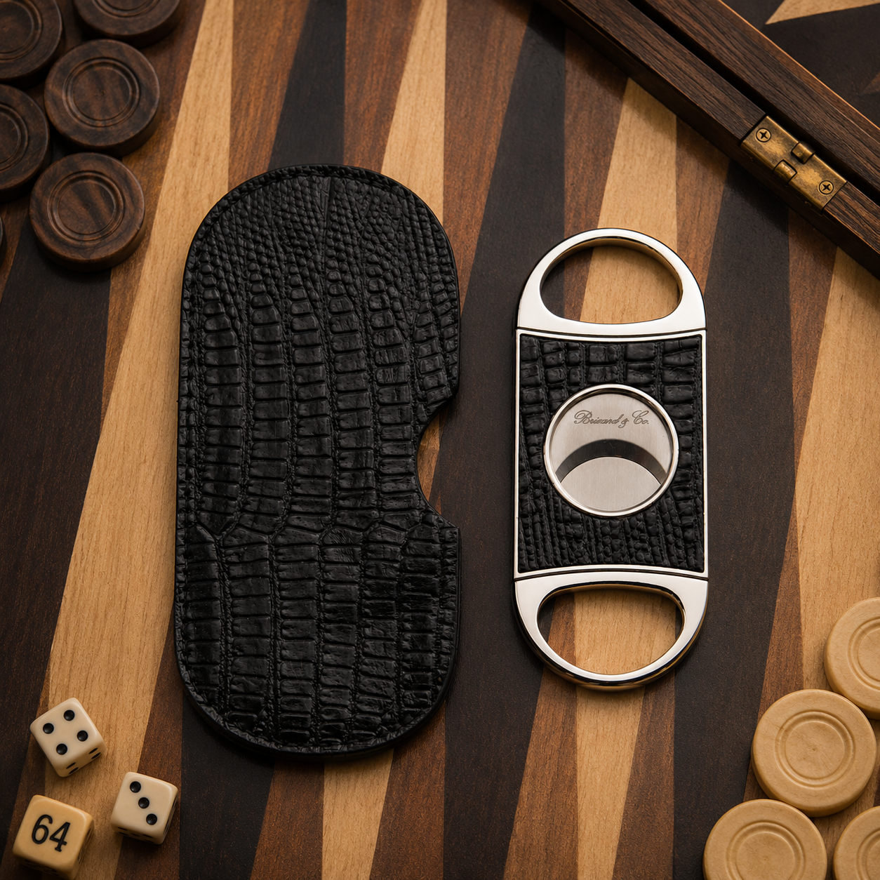 Double Guillotine Series 2 Cutter - Lizard Pattern Black