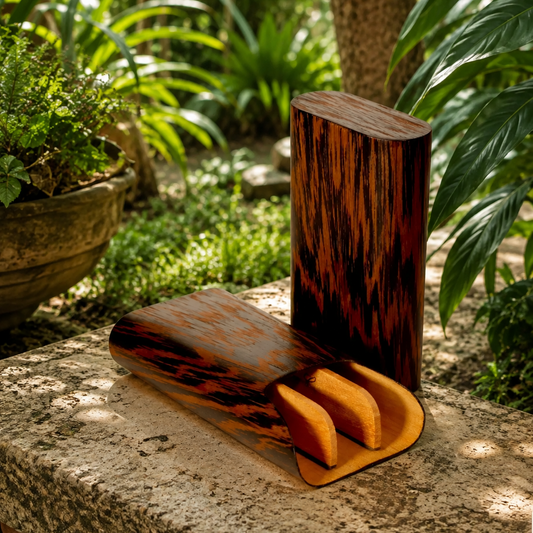 The "Show Band" 3 Cigar Case - Wenge