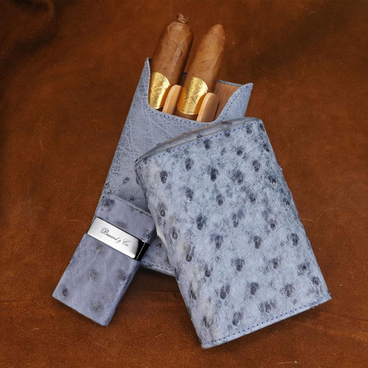 Venezia Lighter - "American Blue Jeans" Ostrich