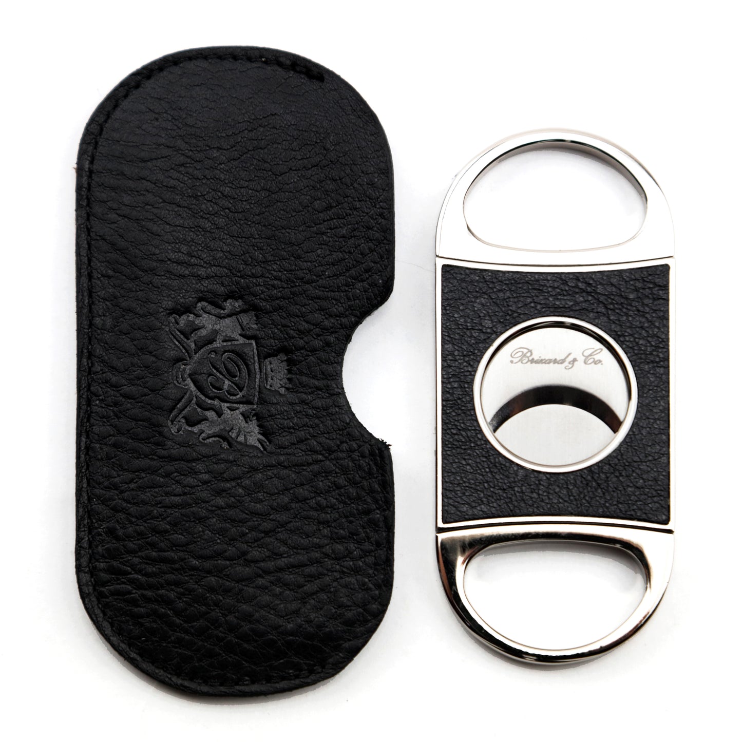 Double Guillotine Series 2 Cutter - Black Leather