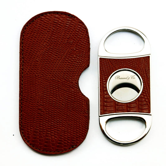 Double Guillotine Series 2 Cutter - Lizard Pattern Havana
