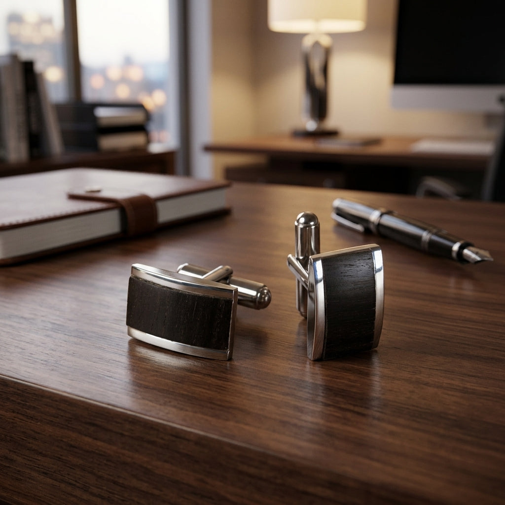 Cufflinks - Macassar Ebony