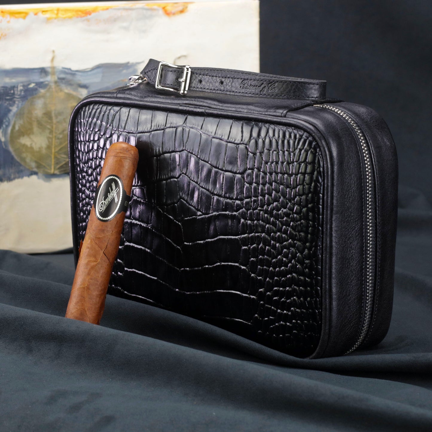 Havana Traveler - Croco Pattern Black